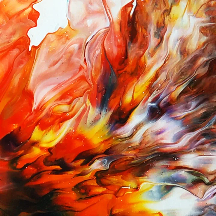 Photo de tableau pourring